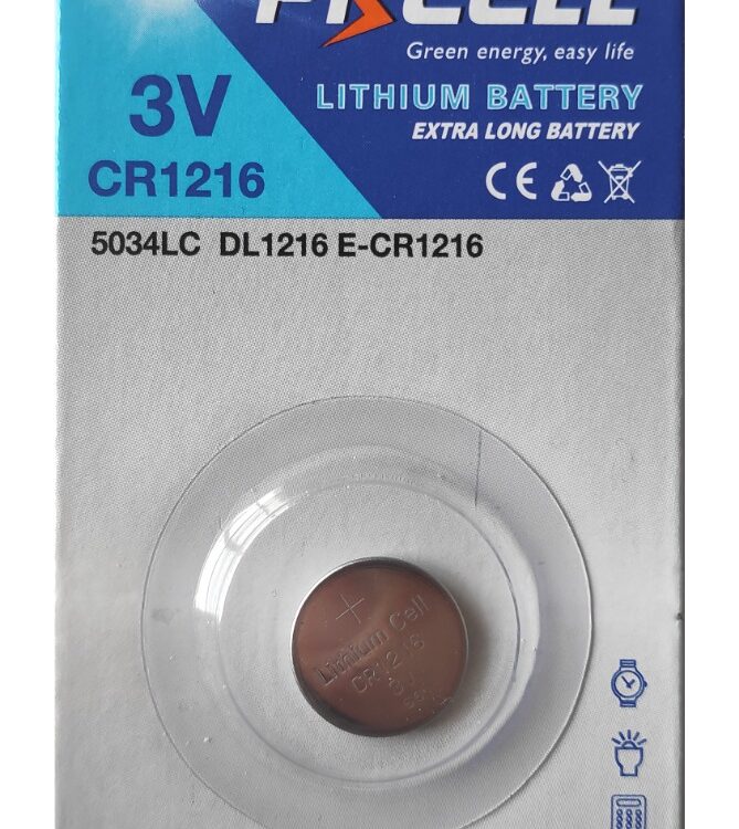 Pkcell Κουμπί Λιθίου CR1216-1B (1τμχ)
