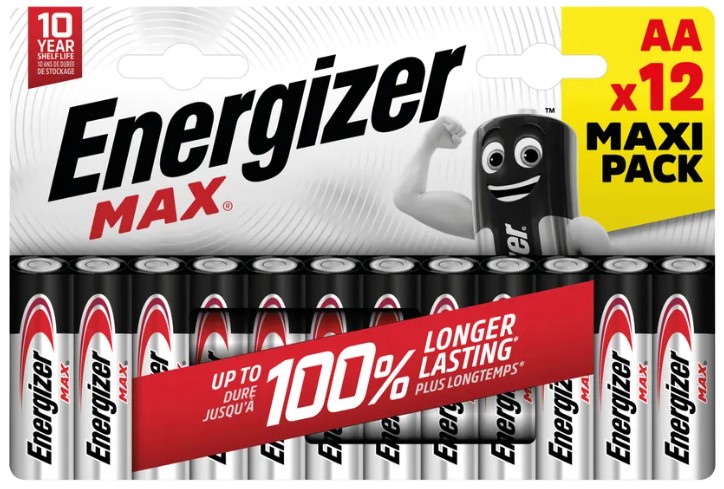 Energizer Max Alkaline AA (12 τμχ)