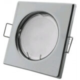 Avide GU10 Πλαίσιο Τετράγωνο Χρώμιο