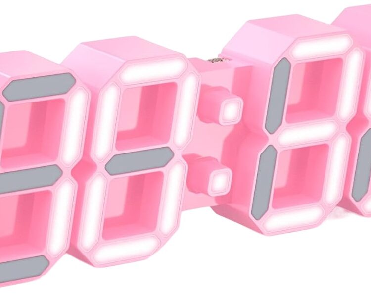 EDUP EH-LEDNI-B-1 Ρολόι τοίχου 3D LED 5,2" Μίνι Ροζ