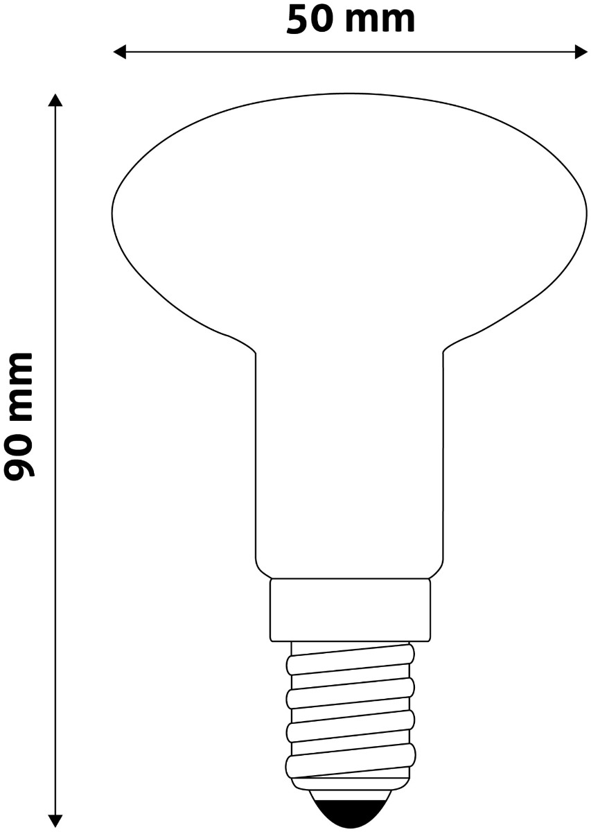 Avide LED Filament R50 4W E14 160° Θερμό 2700K – Intel Market