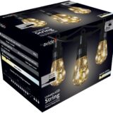 Avide Εξωτερική Γιρλάντα 5m Papaya Θερμό με Δυνατότητα Επέκτασης