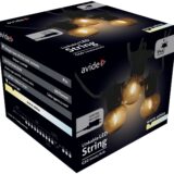 Avide Εξωτερική Γιρλάντα 5m Θερμό Καφέ Σχοινί με Δυνατότητα Επέκτασης