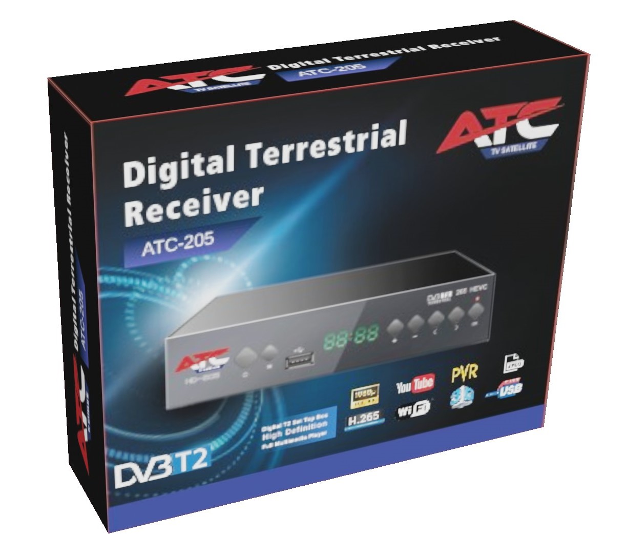 ATC Επίγειος Δέκτης ATC HD-205 T2 H.265 - Image 3