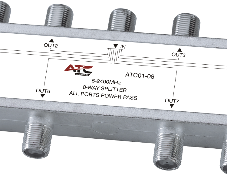 ATC Διακλαδωτής 8 Εξόδων 5-2400Mhz