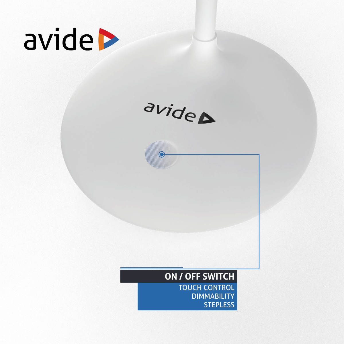 Avide LED Φωτιστικό Γραφείου Minimal Άσπρο 4W - Image 6