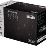 Entac Χριστουγεννιάτικα Κουρτίνα IP44 144 LED RGB 8x8 Λειτουργίες 1x1