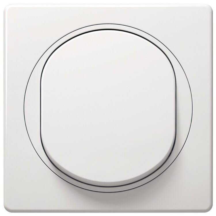 EON Single-pole switch, white