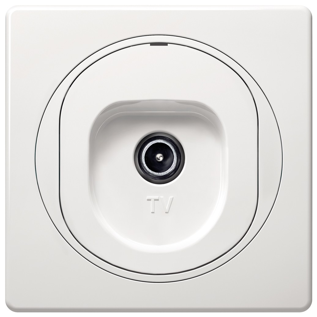 EON TV aerial socket for individual systems, white – Intel Market