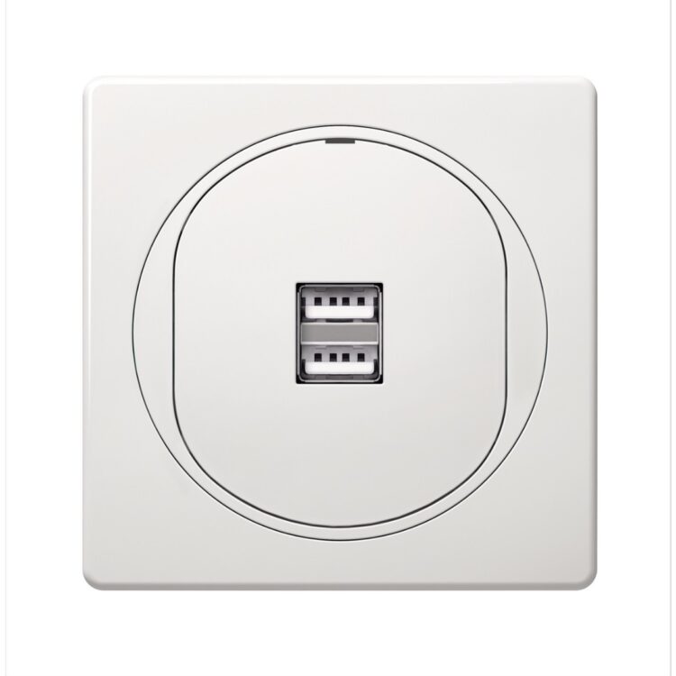EON 2xUSB charger 2,1A 5V, white