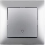 Entac 106 Arnold Recessed alternative wall switch Silver