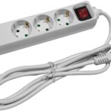 Entac Πολύπριζο 3 Θέσεων με Διακόπτη 3G1.5 & 2 Θύρες USB  3m