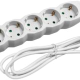 Entac Πολύπριζο 6 Θέσεων Χωρίς Διακόπτη 3x1.5mm 5m