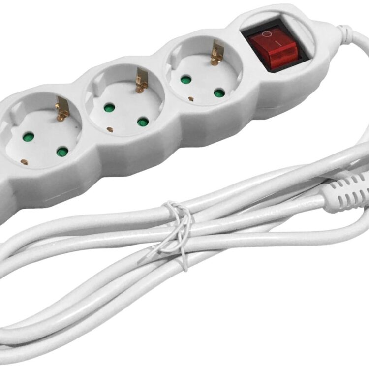 Entac Πολύπριζο 4 Θέσεων με Διακόπτη 3x1.5mm 1.5m