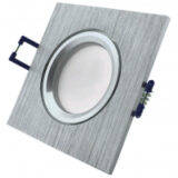 Avide GU10 Πλαίσιο Τετράγωνο Αλουμίνιο