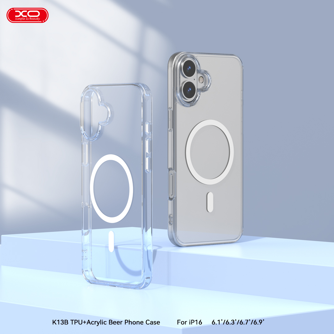 XO K13B iP 16 plus/15 plus 6,7" TPU+Ακρυλική Θήκη με Ενσωματωμένο Μαγνήτη - Image 3