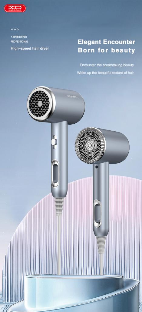 XO CF2 1600W Πιστολάκι Μαλλιών Ταξιδίου Μπλέ - Image 13