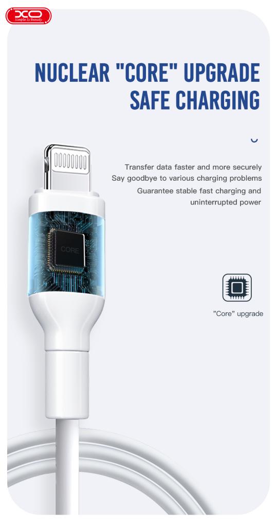 XO NB212 2.1A USB Καλώδιο Για Type-C 1m Ρόζ - Image 5
