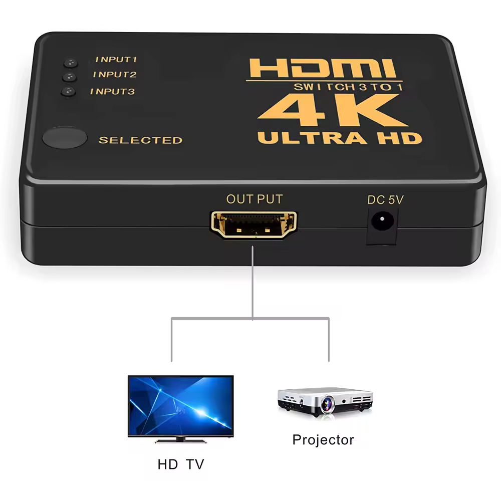 ATC HDMI Switch 3 In / 1 Out 4K x 2K Τηλ/ριο - Image 8