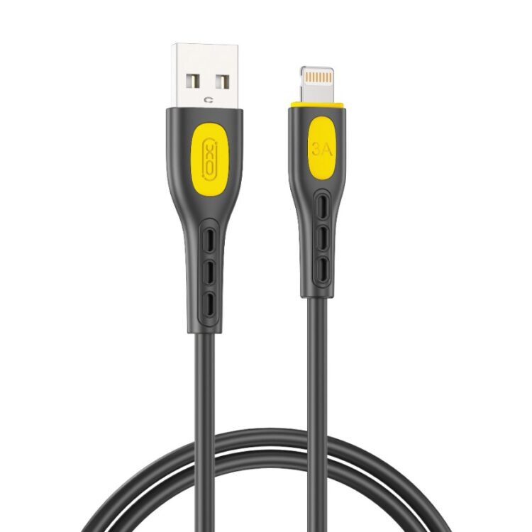 XO NB280 Καλώδιο Δεδομένων Lightning  1M 3A Μαύρο