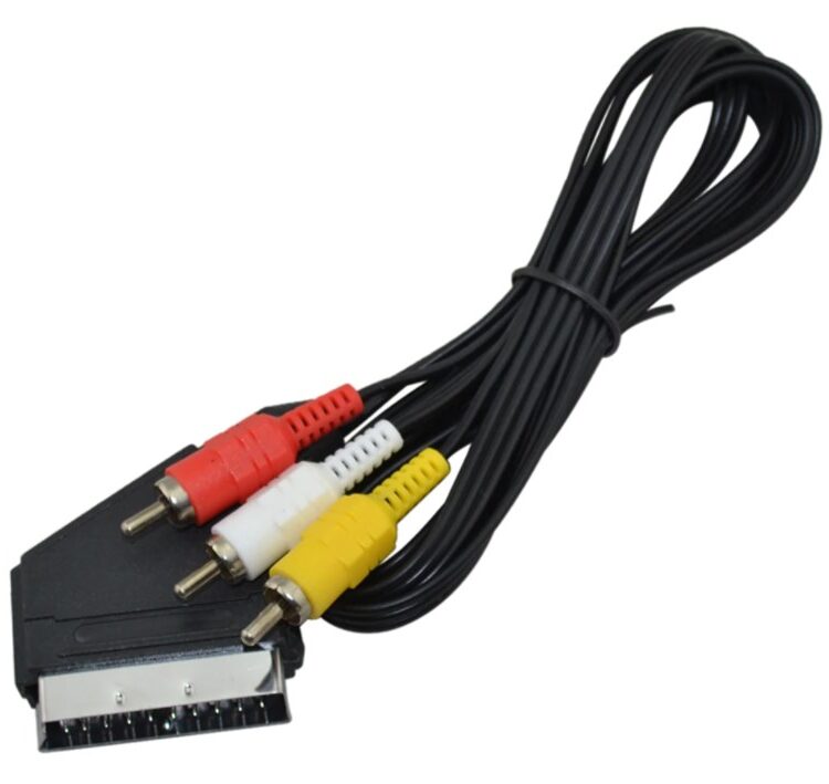 ATC Καλώδιο Scart σε 3RCA 1.5m Χωρίς Διακόπτη