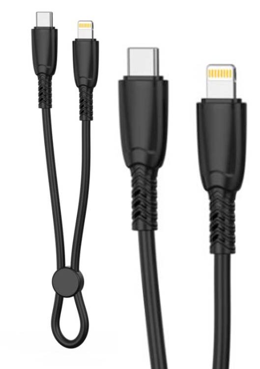 XO NB-Q248A Καλώδιο Φόρτισης + Data Suluo Series Type-c to Lightning 27W L=25cm Μαύρο