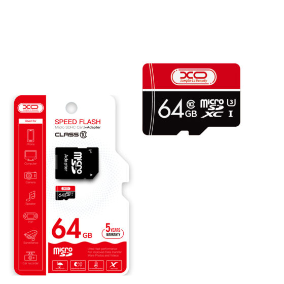 Cl10 XO Κάρτα Μνήμης 64GB CL10 Micro SD – Intel Market