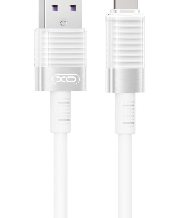 XO NB282 Καλώδιο Γρήγορης Φόρτισης Σιλικόνης 6A Λευκό