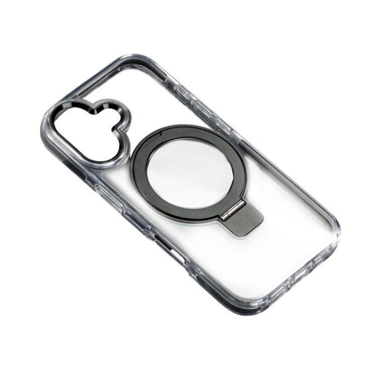 XO K31 iP16 6.1" TPU+Ακρυλική Μαγνητική Θήκη Τηλεφώνου Μαύρο