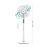 Ανεμιστήρας Ορθοστάτης PRSF-80614D Primo 16'' 40εκ. Με Τηλεχειριστήριο και DC μοτέρ Λευκός