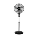 Ανεμιστήρας Ορθοστάτης 16'' 40CM PRSF-80448 Primo Μαύρος-Γκρι 5Φτερά 50W
