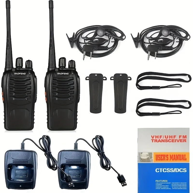 Ασύρματος Πομποδέκτης Baofeng BF-888S UHF / VHF 5W Χωρίς Οθόνη Σετ 2τμχ - Image 3
