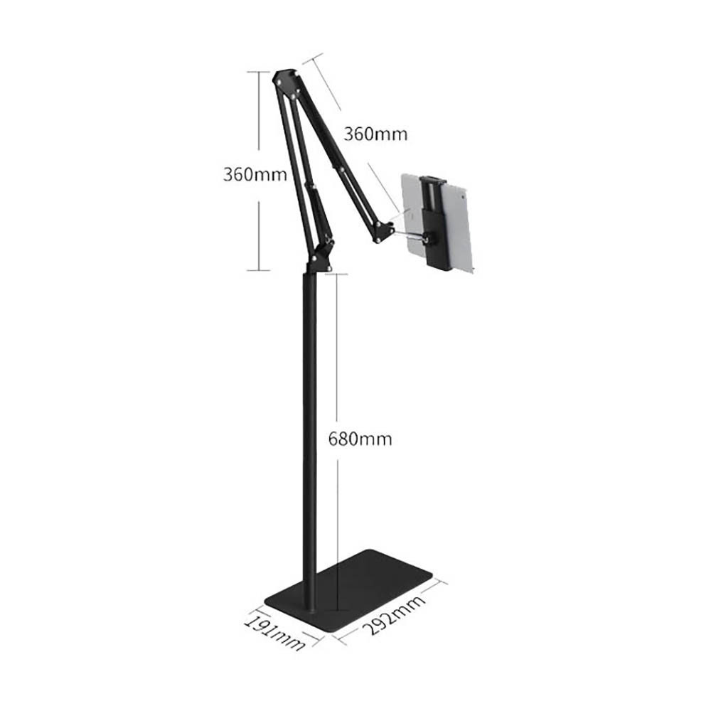 Floor Bracket Βάση Tablet Δαπέδου έως 11" σε Μαύρο χρώμα - Image 4