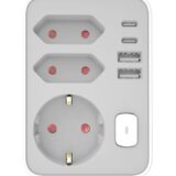 Technik Professional Πρίζα Επέκτασης 3 Θέσεων + 2 x USB-C + 2 x USB-A + Διακόπτης