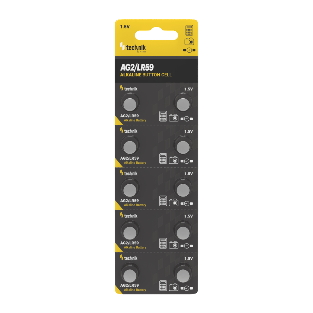 Technik Αλκαλικές Μπαταρίες Κουμπιά Platinum AG2 / LR59 / 196 / 396 1.5V B10