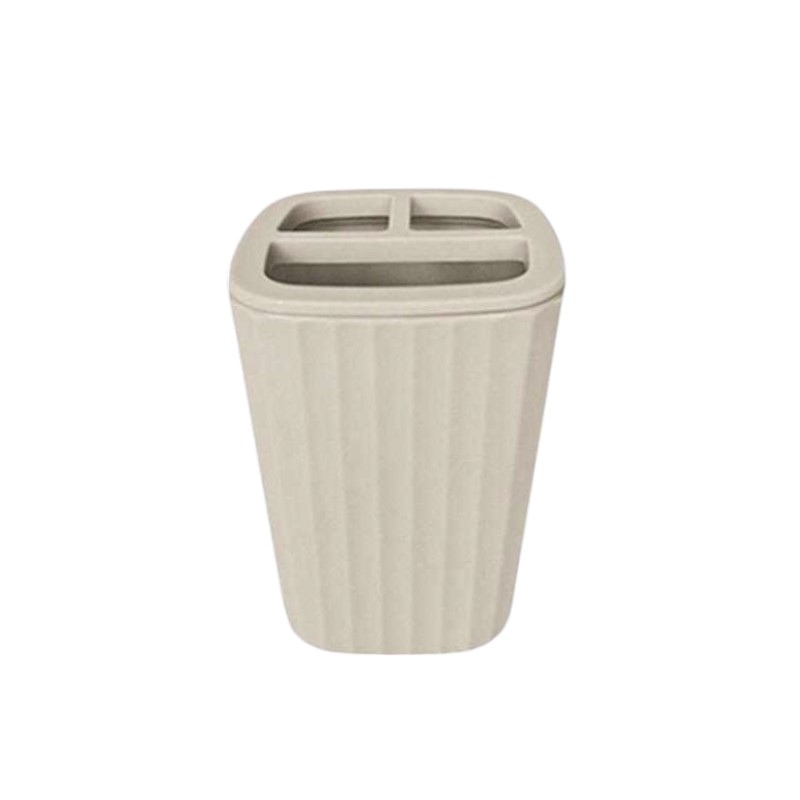 Θήκες οδοντόβουρτσας πλαστικές σε σετ 5Χ - Beige - 21566