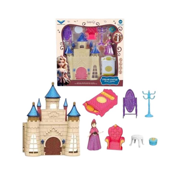 Mini κάστρο πριγκίπισσας με αξεσουάρ - 1384 - 215725
