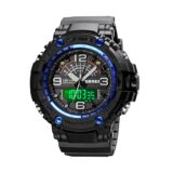 Ψηφιακό/αναλογικό ρολόι χειρός - Skmei - 1617 - Black/Blue