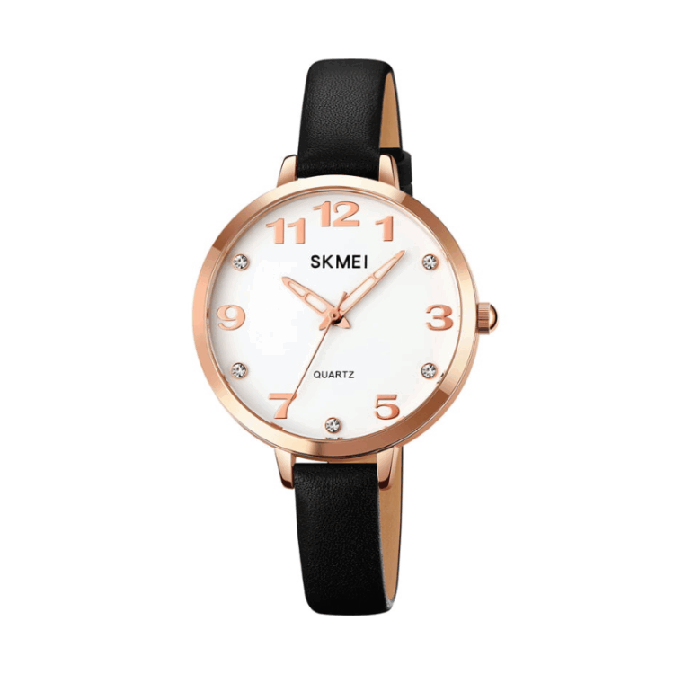 Αναλογικό ρολόι χειρός - Skmei - 2028 - Black/Rose Gold