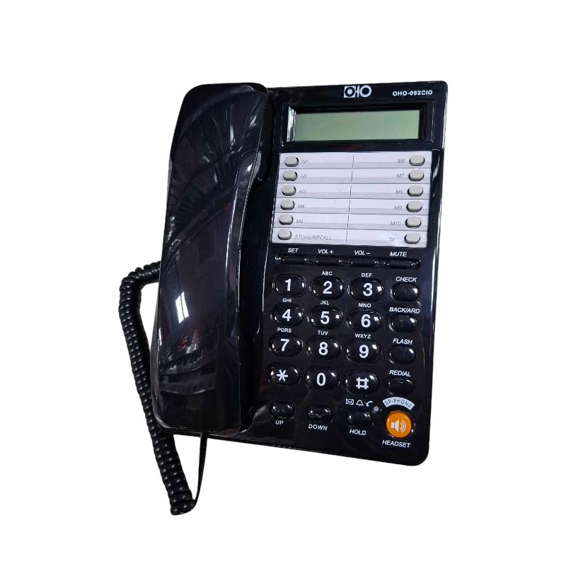 Ενσύρματο σταθερό τηλέφωνο - OHO-092 - 300757 - Black