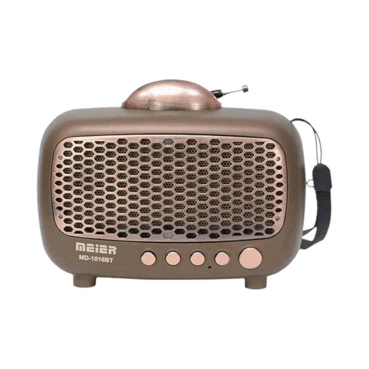 Επαναφορτιζόμενο ραδιόφωνο Retro - MD-1016BT - 410164 - Light Brown