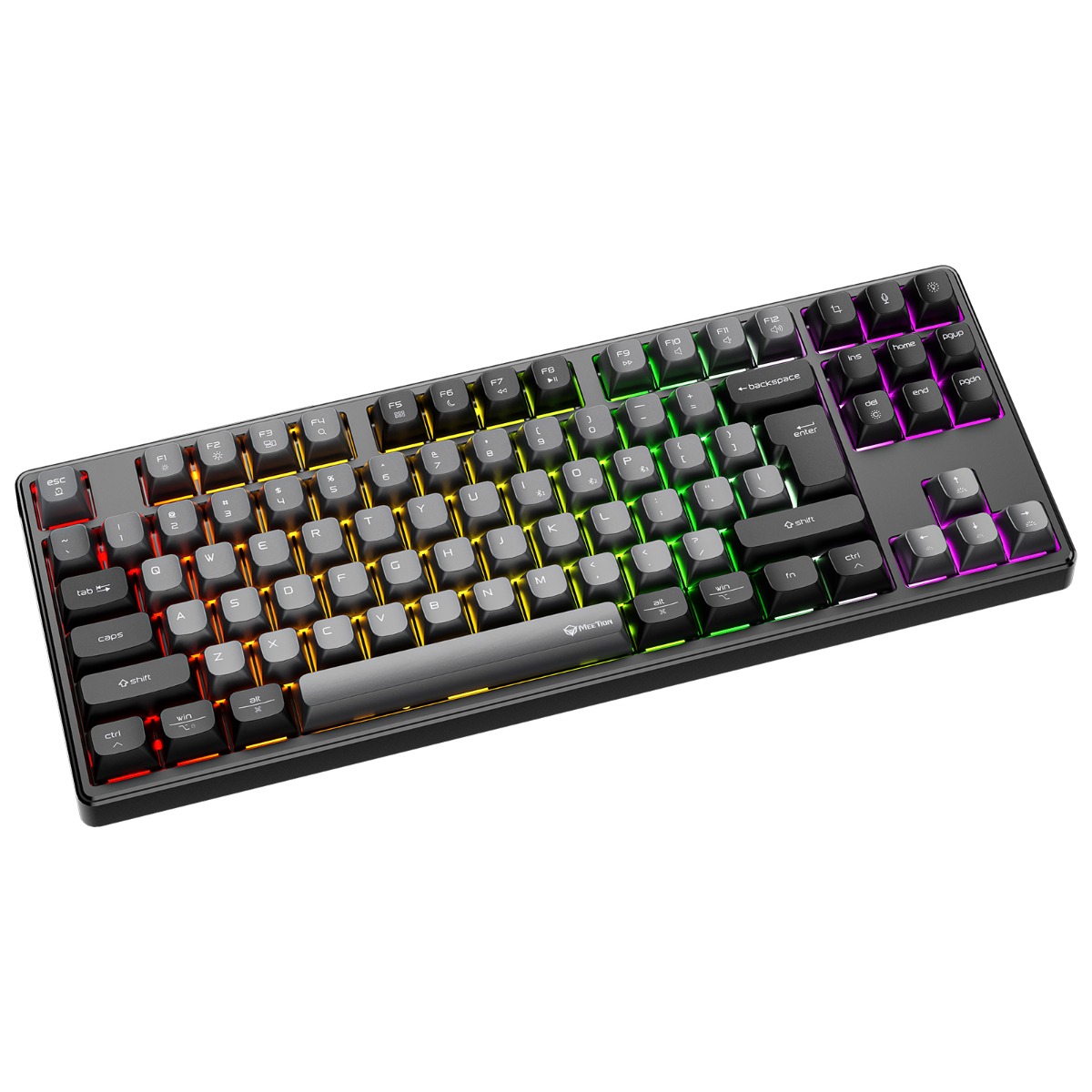 Meetion MT-MK14 Μηχανικό Πληκτρολόγιο Gaming Ενσύρματο & Ασύρματο με Bluetooth και 2.4G RGB Μαύρο US - Image 5