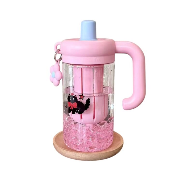 Φορητό παγούρι πλαστικό - 780ml - 616304 - Pink
