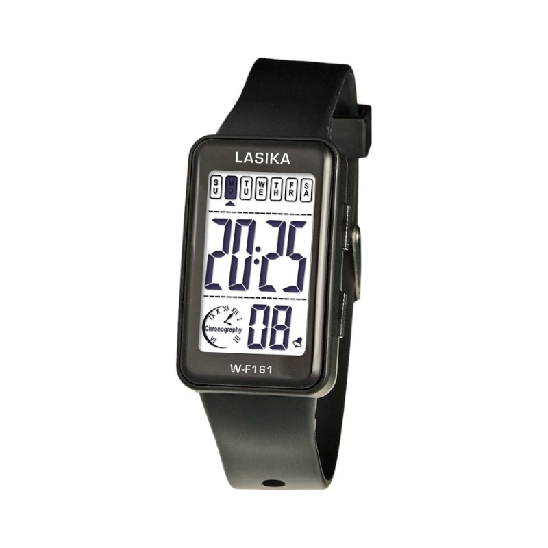 Ψηφιακό ρολόι χειρός - WF161 - Lasika - 115144 - Black/Black