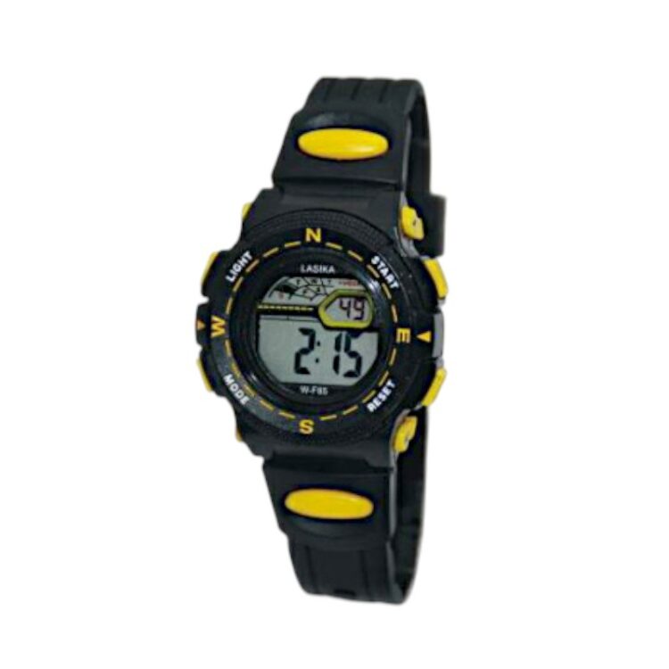 Παιδικό ψηφιακό ρολόι χειρός - WF85 - Lasika - 115147 - Black/Yellow