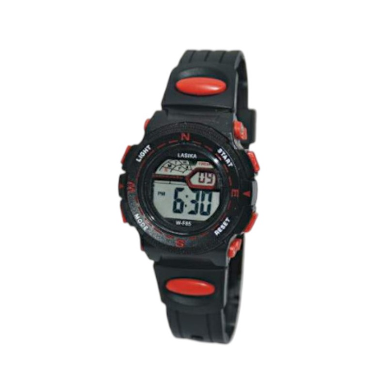 Παιδικό ψηφιακό ρολόι χειρός - WF85 - Lasika - 115147 - Black/Red