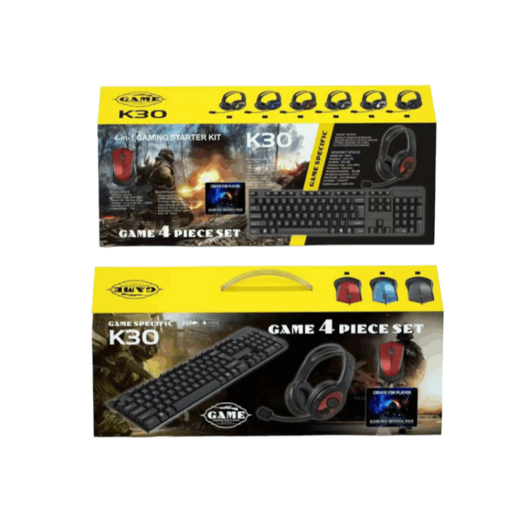 Πλήρες σετ Gaming 4 σε 1 – K30 - 883488