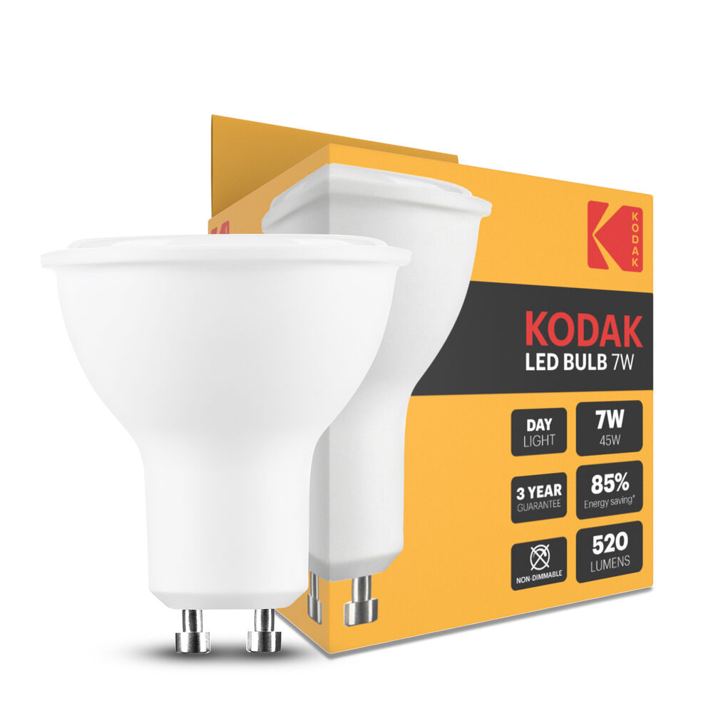 KODAK Max LED Izzo Σποτ Λάμπα Alu-Plastic 7W GU10 100° 6000K (520 lumen)
