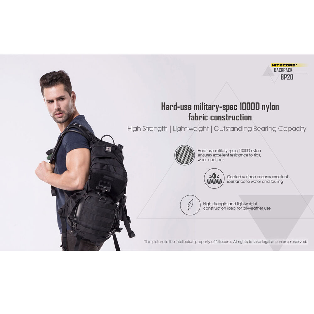 Nitecore Σακίδιο Πλάτης BP20 Μαύρο - Image 9