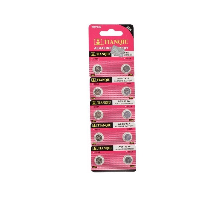 Αλκαλικές μπαταρίες - AG5/393A - 1.55V - 10pcs - 681057